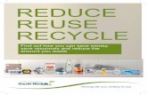 REDUCE REUSE RECYCLE - South Norfolk · We can only recycle items which companies need to make new products. Putting the wrong items in the recycling bin is known as ‘contamination’.