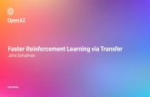 Faster Reinforcement Learning via Transferjoschu.net/docs/2018-09-aix.pdf · Faster Reinforcement Learning via Transfer John Schulman 2018.09.06. Overview Policy Gradients Success