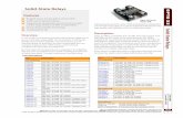 0859 Solid State Relays data sheet · Solid-State Relays PAGE 4 DATA SHEET Form 0859-150522 AC Power Series Specifications Opto 22 provides a full range of Power Series relays with