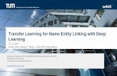Named Entity Linking - TUM · Named Entity Linking and Transfer Learning in the Legal Domain Robin Otto - Master Thesis 5 Why Legal Domain? • Engineers, lawyers etc. rely on its
