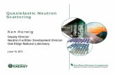 Quasielastic Neutron Scattering - ORNL...S Q r D A Qr l A Qr . 0,0 2 2 l n l 2 n r x 2 0 3 1 j Qr EISF A0Q 1 0 Qr Q: 20 Managed by UT-Battelle for the U.S. Department of Energy National