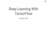 Deep Learning With TensorFlo · Deep learning is conceptually very simple That is it, that is all the key elements of deep learning Typical procedure to solve a problem with deep