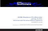 AMD Radeon ProRender plug-in for Universal Scene Description · This plug-in allows fast GPU or CPU accelerated viewport rendering on all OpenCL™ hardware for the open source USD