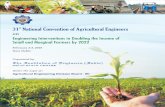 Engineering Interventions in Doubling the Income of Small ... 31st National Convention of Agricultural... · Engineering Interventions in Doubling the Income of Small and Marginal