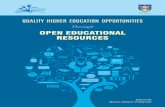Through OPEN EDUCATIONAL RESOURCES · Vancouver, Canada, to promote the meaningful, relevant and appropriate use of ICTs to serve the educational and training needs of Commonwealth