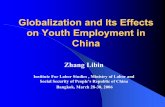 Globalization and Its Effects on Youth Employment in China · Globalization and Its Effects on Youth Employment in China Zhang Libin Institute For Labor Studies , Ministry of Labor