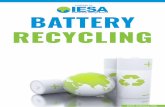 POWERED BY BATTERY RECYCLING · Reduction in waste generation and pollution: battery recycling will reduce the load of land˜lls and decrease the amount of hazardous waste and also