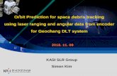 Orbit Prediction for space debris tracking using laser ... · (2-3) DLT + Angular Encoder + Angular EO Range + Angular 35.5 2.4 35.4 1.2 OP Result The data contained in this document,