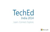 Learn. Connect. Explore.teched2013.blob.core.windows.net/techedpresentation2014/Data Tre… · Enterprise Mobility Services MS Anand Technical Architect Evangelist Anirudh Singh Rautela