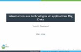 Introduction aux technologies et applications Big Data · 2018-12-05 · Hadoop Base de donn ees non-relationnelles ACID/BASE Cat egories des bases NoSQL MongoDB Apprentissage : Machine