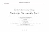Business Continuity Plan - Sandhills Community College · Business Continuity Plan Revised Fall 2014 I. Introduction . The intent of the Sandhills Community College . Business Continuity