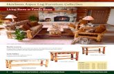 Living Room or Family Room - Mountain Woods Furniture · 2016-08-31 · 4 Heirloom Aspen Log Furniture ~ Living Room or Family Room MountainWoodsFurniturecom Rustic Luxury Create