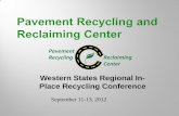 Western States Regional In- Place Recycling Conference · Rocky Mountain Asphalt User Producer Group NCAT Professor Training Course WYCA/WYDOT Training Conference Municipal Roads