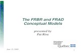 The FRBR and FRAD Conceptual Models - rda-jsc.orgrda-jsc.org/archivedsite/docs/riva-20080612-en.pdf · 6/12/2008  · • A distinct intellectual or artistic creation • Abstraction