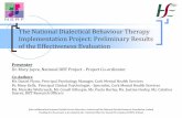 The National Dialectical Behaviour Therapy Implementation ... · The National Dialectical Behaviour Therapy Implementation Project: Preliminary Results of the Effectiveness Evaluation