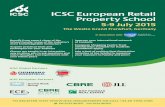 ICSC European Retail Property School · 2015-05-20 · Make a difference In your business. In your career. Attend the European Retail Property School in Frankfurt, Germany in July