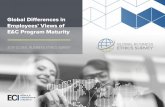 Global Differences in Employees’ Views of E&C Program Maturity · 2019-09-06 · As part of our 2018 Global Business Ethics Survey (GBES) research, ECI explored the impact of ethics