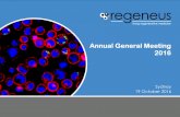 Annual General Meeting 2016 - Regeneus Ltdregeneus.com.au/media/rgn_asx_announcements_feature... · – The 2 market-leading products (Yervoy & Keytruda) have estimated sales of $33bn