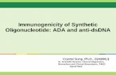Immunogenicity of Synthetic Oligonucleotide: ADA and anti ... · Why Assess Immunogenicity? Aspect of biopharmaceutical clinical trials •Anti-drug antibodies (ADA) shown to occur