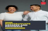 2020 POSTGRADUATE DEGREES AND PATHWAYS · change the way we work, communicate and socialise through advances in information and communication technologies, business innovation and