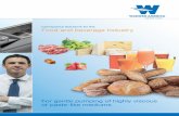Conveyance Solutions for the Food and beverage industry · strict accordance with the Wangen quality standards. Spare parts, such as rotors and stators, are manufactured directly