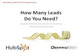 How Many Leads Do You Need? - cdn1.hubspot.net...How Many Leads Do You Need? Steps for Benchmarking Leads and Increasing ... - New audio/video podcasts at DemandGenReport.com @DG_Report