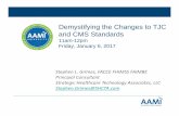 Demystifying the Changes to TJC and CMS Standardsmedia.mycrowdwisdom.com.s3.amazonaws.com/aami/Slides_17010… · non‐high‐risk AEM equipment are “to be completed at 100%”