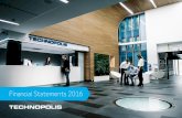 Financial Statements 2016 - Technopolis · 2017-02-22 · In its autumn 2016 forecast, the European Commission expects GDP growth in the euro area of 1.7% in 2016 and 1.5% in 2017.