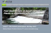 Fast deployment of Small Hydropower Plants in Indonesia ... · Company Profile 14.08.2013 Fast deployment of Small Hydropower Plants in Indonesia with smarT smarT – the instant