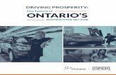 DRIVING PROSPERITY: The Future of ONTARIO’S ...Title DRIVING PROSPERITY: The Future of ONTARIO’S AUTOMOTIVE SECTOR Author Ministry of Economic Development, Job Creation and Trade