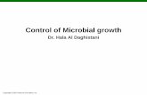 Control of Microbial growth - medicinebau.com · Sterilization: A defined process used to render a surface or product free from viable organisms, including bacterial spores. Biocide:
