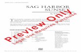 Grade LeveL: 4 (MediuM advanced) Sag Harbor SunSeT · T his thoughtful composition offers elements of musical reflection and artistic expression inspired by the beautiful sunsets