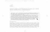 International Perspectives on SEN and Inclusive Education · International Perspectives on SEN and Inclusive Education This chapter seeks to provide an international comparative analysis