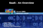 SaaS - An Overviewdownload.microsoft.com/.../forum_talk_1_saas_an_overview.pdfEnablement. EMEA Application Architecture Application ... Configurable Scaleable. EMEA “Basic” SaaS