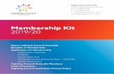 Membership Kit 2019/20 - Lighting Council Australia · 2019-08-21 · Membership Kit 2019/20 Lighting Council Australia PO Box 1058, Hawthorn VIC 3122 M: +61 3 9818 5920 F: +61 3