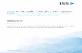 Information Security Whitepaper - ISS...Information Security Whitepaper An overview of information security, business continuity, disaster recovery and cybersecurity controls. Published: