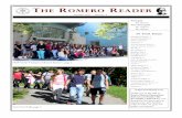 THE ROMERO READER - tcdsb.org · $36, 240. Go Romero! DD/ME Summer School at Romero Student Advisory Council By Anaiz Mora Archbishop Romero’s Student Advisory Council is responsi-ble