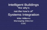 “the why’s not the how’s of” Systems IntegrationCDC - innovation in the 21st century Page 2 today’s overview o Setting the Scene o New Buildings - Systems Integration o Strategy