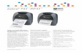 Zebra P4T /RP4T - Atlas RFID Store · Zebra’s P4T/RP4T is the first-ever mobile thermal transfer printer with RFID printing/encoding capability. The easy-to-carry P4T/RP4T printer