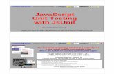 JavaScript Unit Testing with JsUnit - Core Servletscourses.coreservlets.com/Course-Materials/pdf/... · • Not the only unit testing framework, or even necessarily the best • Even