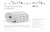 Sterilization Labels - Danby Group · Zebra Barcode Labels Data Sheet 1 Sterilization Labels *Specifications subject to change without notice. ©2013 ZIH Corp. ˆ, ZBI 2.0, Element