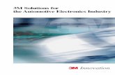 3M Solutions for the Automotive Electronics Industry · SOLUTIONS FOR AUTOMOTIVE ELECTRONICS INDUSTRY Labelling systems for the Automotive Industry Labels for headlights Aluminium-covered