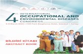 BİLDİRİ KİTABI · 4.Uluslararası Mesleksel ve Çevresel Hastalıklar Kongresi 4th International Occupational and Environmental Diseases Congress 7 INVITATION Dear Colleagues,