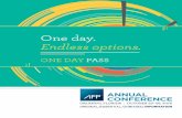 One day. Endless options. - AFP Online · The PNC Financial Services Group, Inc FINANCIAL PLANNING & ANALYSIS 24 Visually Presenting the Messages from Analysis Room: W300 Time: 10:30-11:00