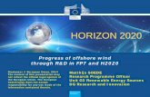 HORIZON 2020 - SINTEF€¦ · Source: EREC (2011) Wind Energy for Europe ... EWEA report . Deep water – July 2013 • Offshore wind is one of the fastest growing sectors • Deep