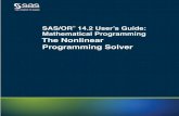 The Nonlinear Programming Solver - SAS Support · The sparse nonlinear programming (NLP) solver is a component of the OPTMODEL procedure that can solve optimization problems containing