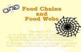 Food Chains and Food Webscmsdcrumbley.weebly.com/.../foodchainswebs.pdf · Food Chains and Food Webs Standard: S7L4 A: In a food web matter is transferred from one organism to another