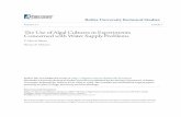 The Use of Algal Cultures in Experiments Concerned with Water Supply … · 2017-05-02 · changes on algal growth. Although much remains to be done in the development of techniques