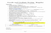 Fossils and Geologic Dating - Regular€¦ · Page 1 Fossils and Geologic Dating - Regular Components → 8.7.1 and 8.7.2 Agenda Fossil Notes- Pages 2 Watch the video and take notes.