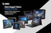 Zebra Rugged Tablets Portfolio Overview IMAGE AREA · ET5x Series Surprisingly Rugged. Thin and Lightweight. Avoid glass failure with Corning® Gorilla® Glass 3 with Native Damage
